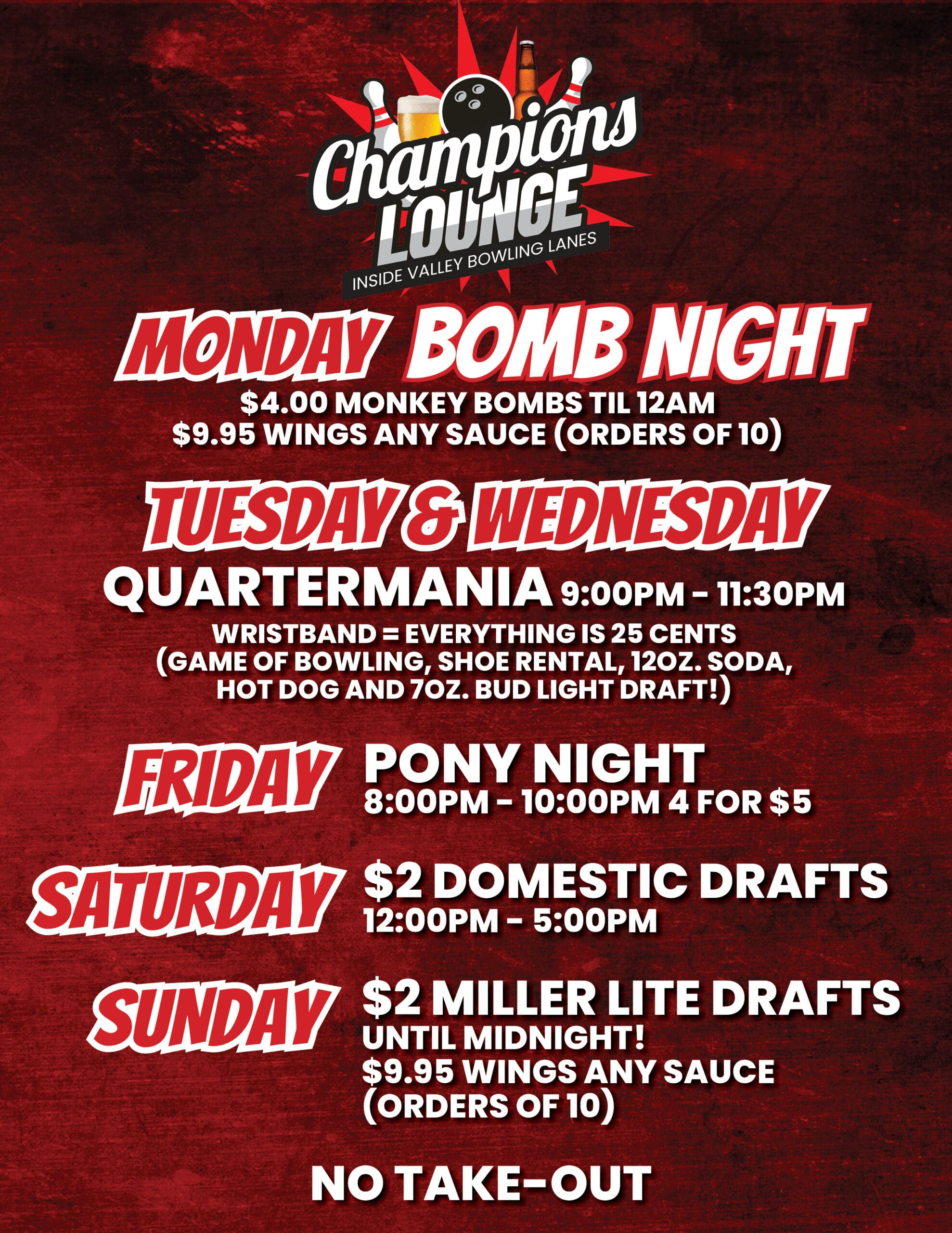 Champions Lounge | Valley Bowling Lanes | Carbondale, PA