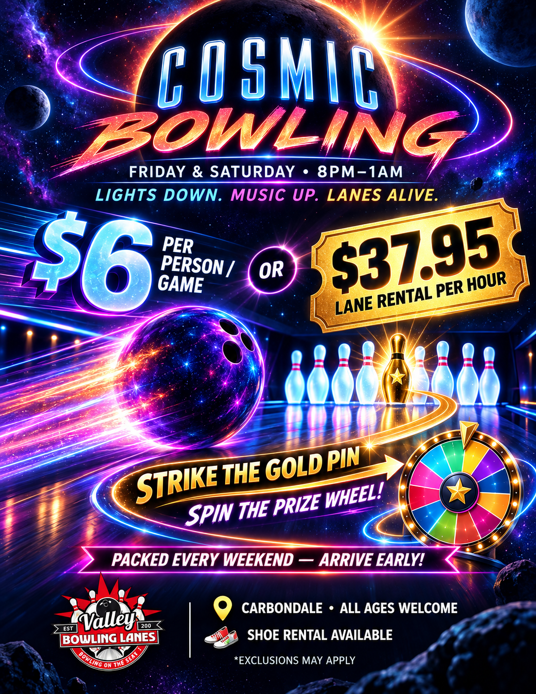 cosmic bowling